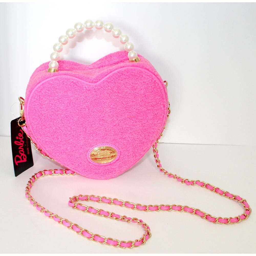 New Our universe Barbie Pink Mini Heart Bag with Pearl Chain